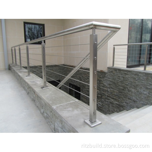High Quality Outdoor Stainless Steel Staircase Wire Railing /Balustrade